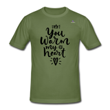 Camiseta pesada Gildan para hombre"christmas lettering" - verde oliva