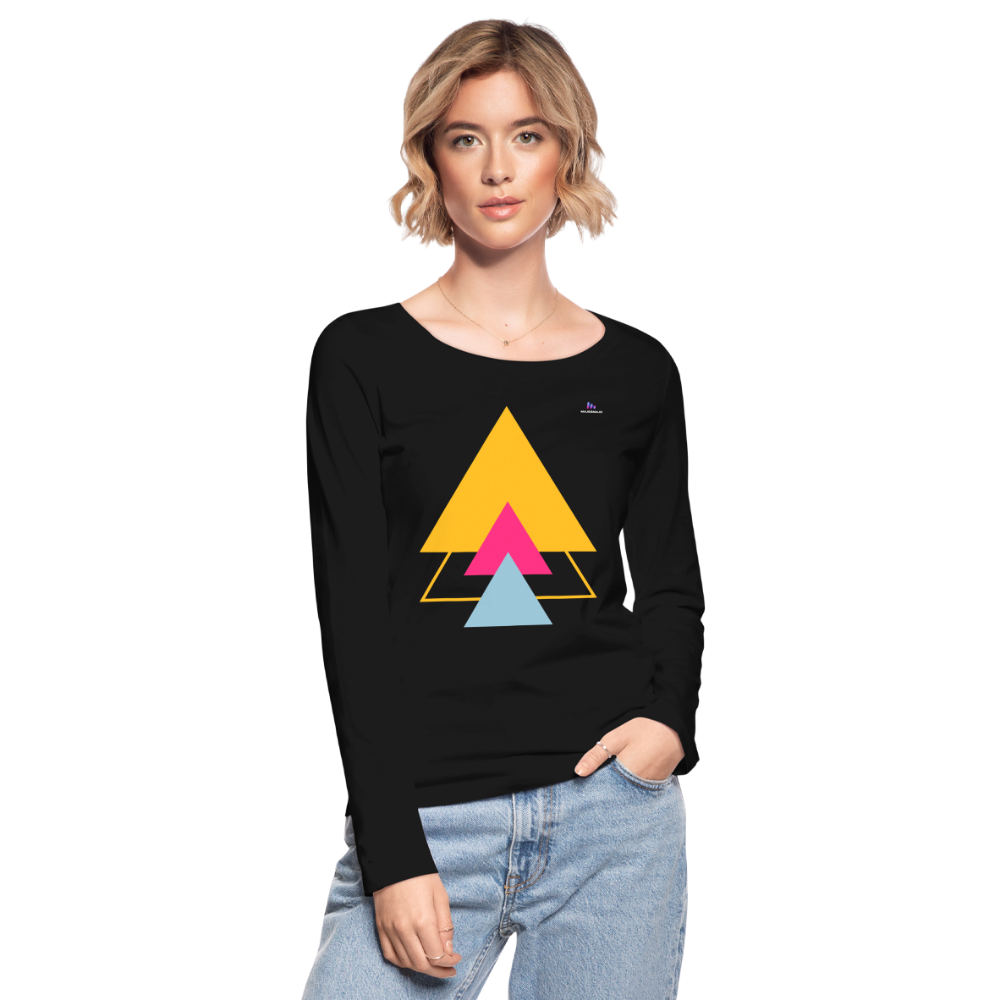 Camiseta de manga larga ecológica de Stanley & Stella"blacklisted_name" - negro