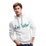 1Sudadera con capucha premium para hombre"run faster" - blanco