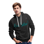 1Sudadera con capucha premium para hombre"run faster" - negro