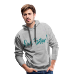 1Sudadera con capucha premium para hombre"run faster" - gris jaspeado