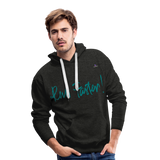 1Sudadera con capucha premium para hombre"run faster" - antracita