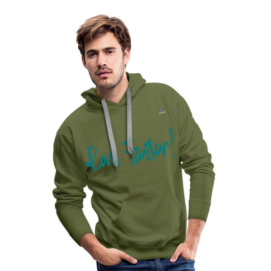 1Sudadera con capucha premium para hombre"run faster" - verde