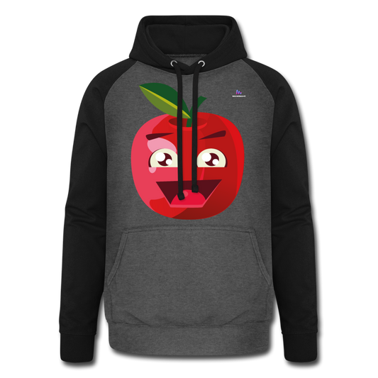 1Sudadera con capucha de béisbol unisex"apple" - gris grafito/negro