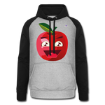 1Sudadera con capucha de béisbol unisex"apple" - gris jaspeado/negro