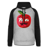 1Sudadera con capucha de béisbol unisex"apple" - gris jaspeado/negro