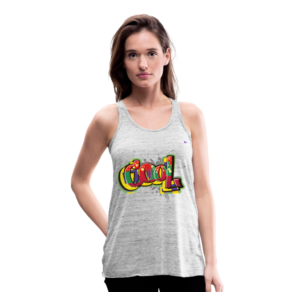 1Ligerísima camiseta de tirantes para mujer"Cool" - gris jaspeado