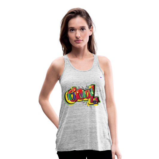 1Ligerísima camiseta de tirantes para mujer"Cool" - gris jaspeado