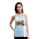 1Ligerísima camiseta de tirantes para mujer"Cool" - azul jaspeado