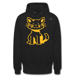 1Sudadera con capucha unisex"cat" - negro