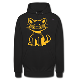 1Sudadera con capucha unisex"cat" - negro