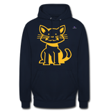 1Sudadera con capucha unisex"cat" - azul marino