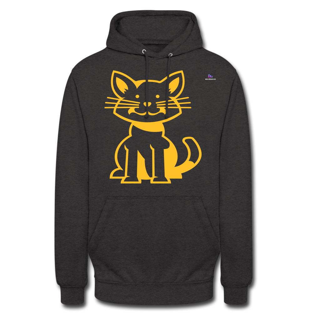 1Sudadera con capucha unisex"cat" - antracita