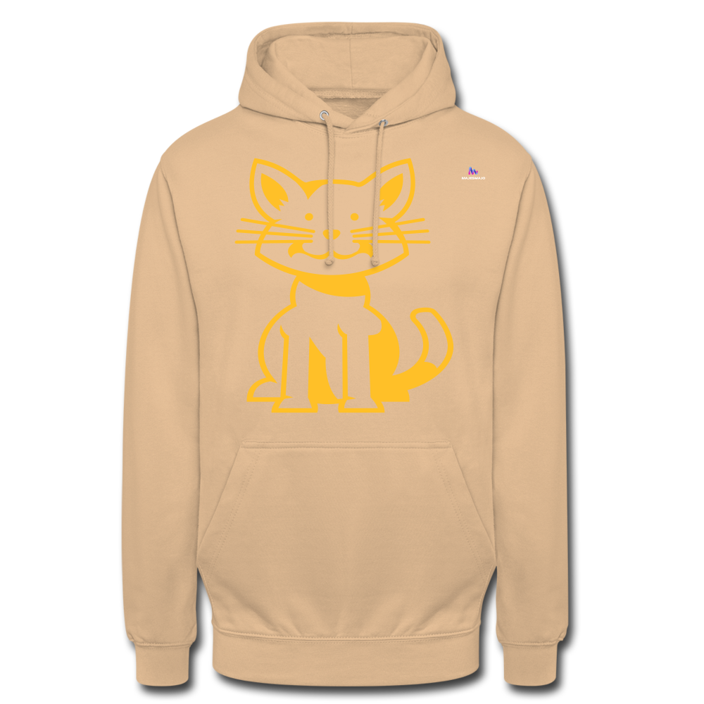 1Sudadera con capucha unisex"cat" - beige