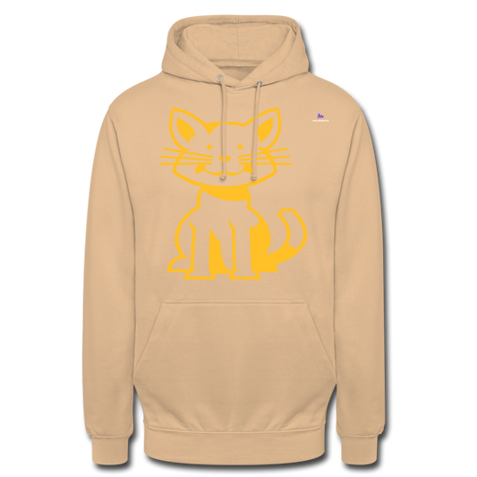 1Sudadera con capucha unisex"cat" - beige