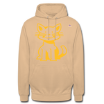 1Sudadera con capucha unisex"cat" - beige