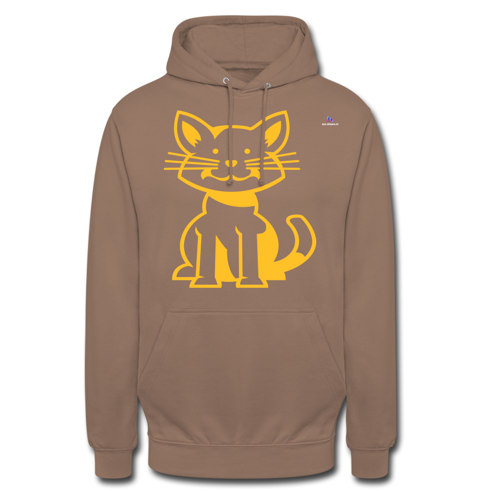 1Sudadera con capucha unisex"cat" - moca