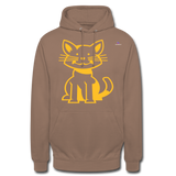 1Sudadera con capucha unisex"cat" - moca