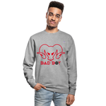 1Sudadera unisex"bad boy" - jaspeado blanco gris