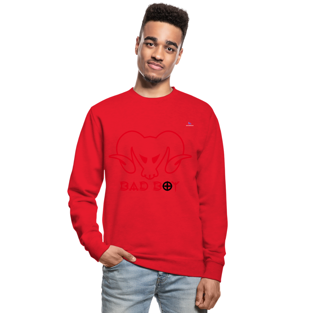 1Sudadera unisex"bad boy" - rojo