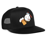 Gorra de camionero"Sailor emoji" - negro/negro