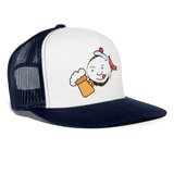 Gorra de camionero"Sailor emoji" - blanco/azul marino