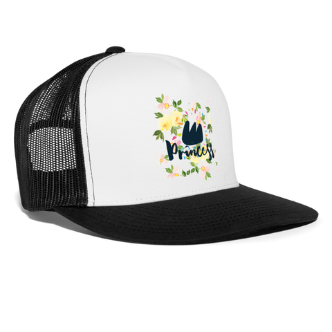 Gorra de camionero"Sudadera con capucha unisex" - blanca/negro