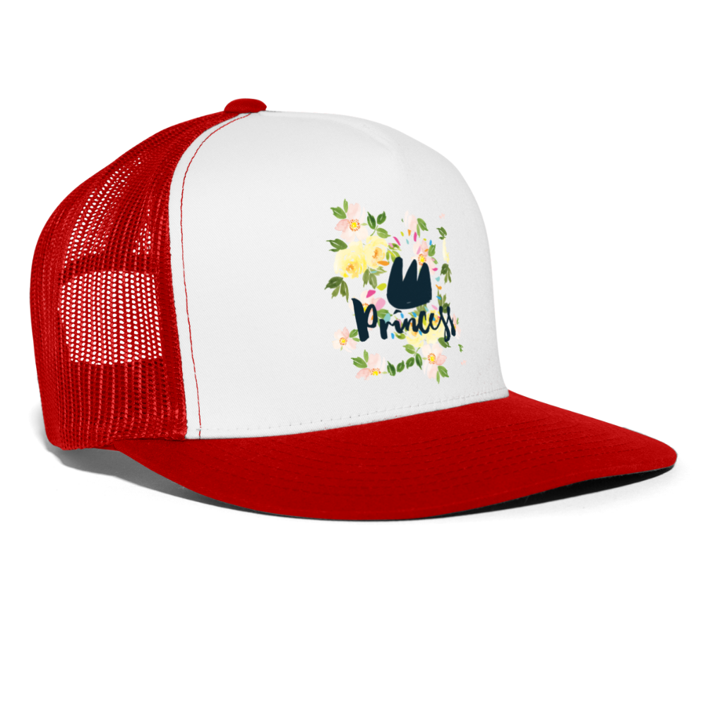 Gorra de camionero"Sudadera con capucha unisex" - blanco/rojo