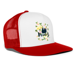 Gorra de camionero"Sudadera con capucha unisex" - blanco/rojo