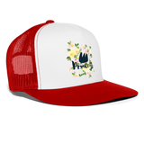 Gorra de camionero"Sudadera con capucha unisex" - blanco/rojo