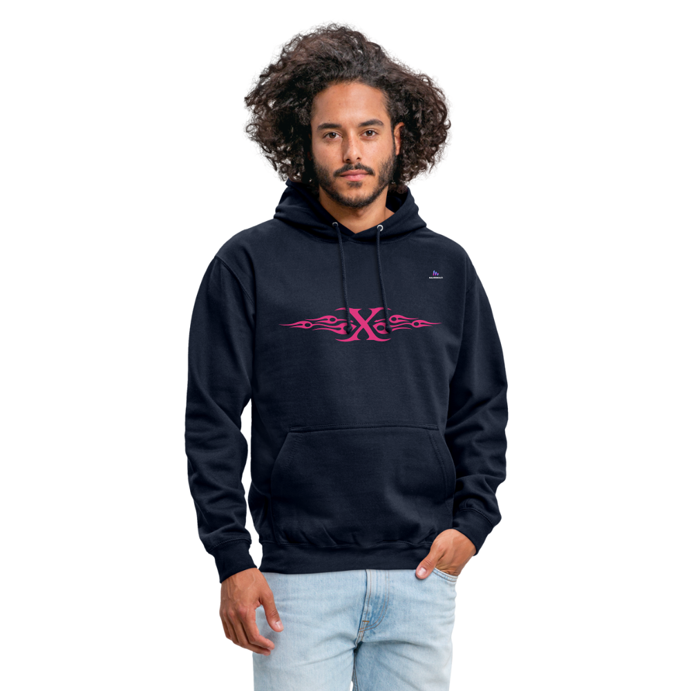 Sudadera con capucha unisex"cross flametribal" - azul marino