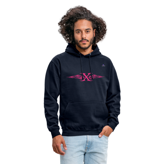 Sudadera con capucha unisex"cross flametribal" - azul marino