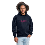 Sudadera con capucha unisex"cross flametribal" - azul marino