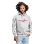 Sudadera con capucha unisex"cross flametribal" - gris claro jaspeado