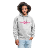 Sudadera con capucha unisex"cross flametribal" - gris claro jaspeado