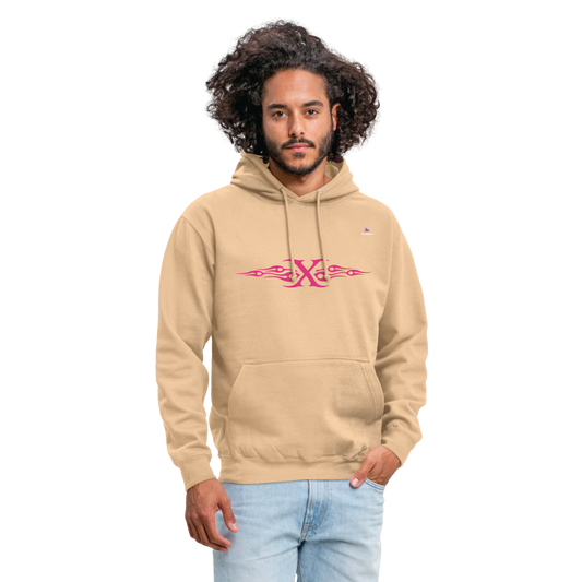 Sudadera con capucha unisex"cross flametribal" - beige