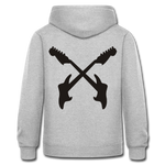 Chaqueta con capucha de alto gramaje"guitare cross" - gris jaspeado