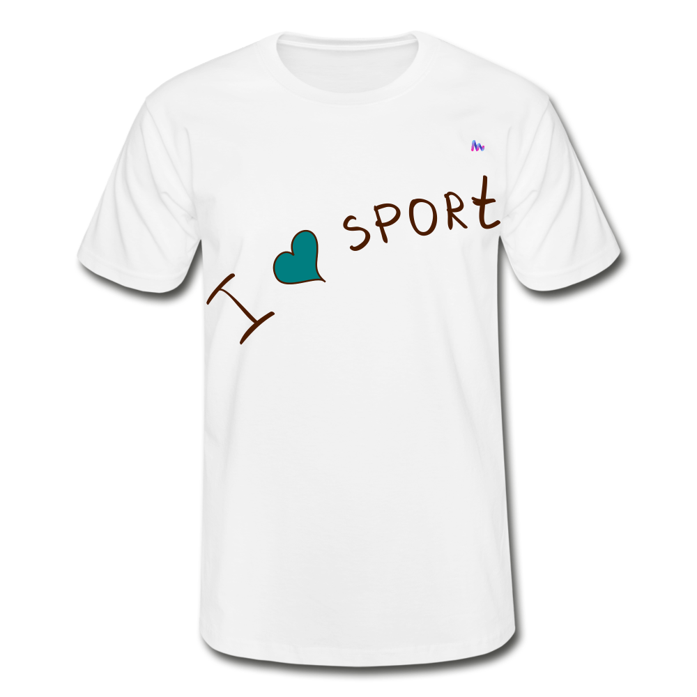 Camiseta de Fruit of the Loom"i love sport" - blanco