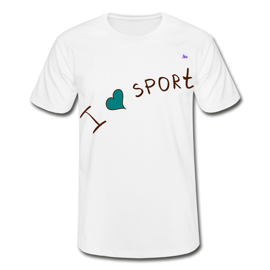 Camiseta de Fruit of the Loom"i love sport" - blanco