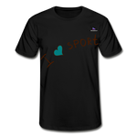 Camiseta de Fruit of the Loom"i love sport" - negro