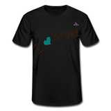 Camiseta de Fruit of the Loom"i love sport" - negro