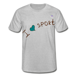 Camiseta de Fruit of the Loom"i love sport" - gris jaspeado