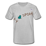 Camiseta de Fruit of the Loom"i love sport" - gris jaspeado