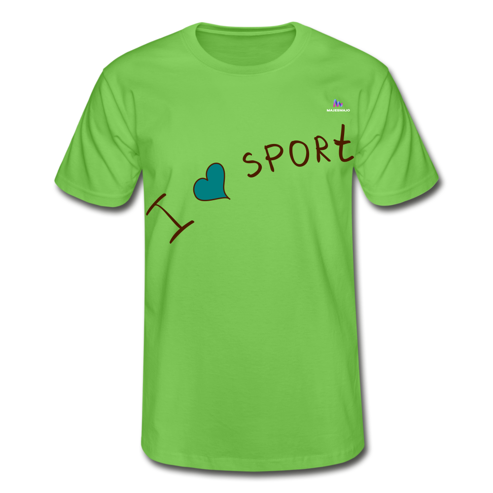 Camiseta de Fruit of the Loom"i love sport" - verde claro