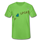 Camiseta de Fruit of the Loom"i love sport" - verde claro