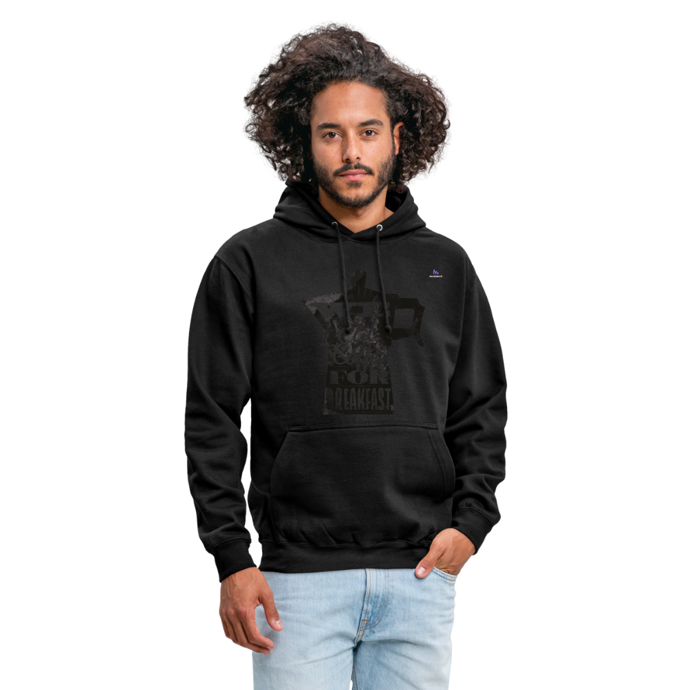 Sudadera con capucha unisex"Coffee" - negro
