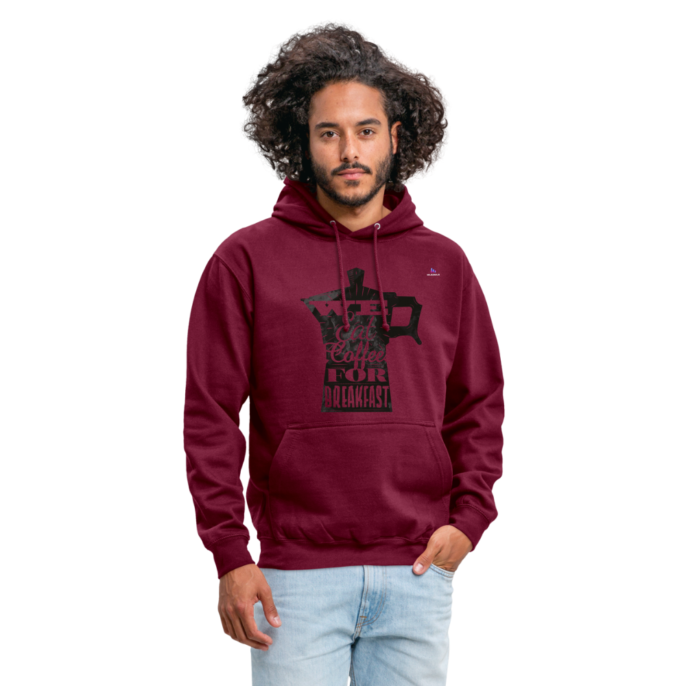 Sudadera con capucha unisex"Coffee" - rojo bordeaux