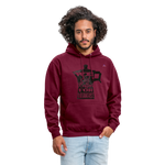 Sudadera con capucha unisex"Coffee" - rojo bordeaux