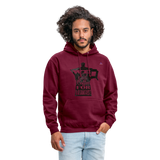 Sudadera con capucha unisex"Coffee" - rojo bordeaux