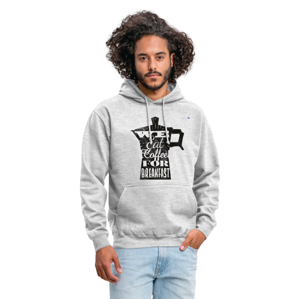 Sudadera con capucha unisex"Coffee" - gris claro jaspeado